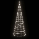 Vidaxxl LED-Weihnachtsbaum am Fahnenmast 550 LEDs kaltweiß 300 cm