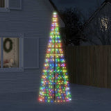 VidaXL LED-Weihnachtsbaum am Fahnenmast 550 LEDs bunt 300 cm