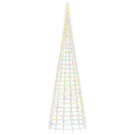 Vidaxl led-kerstboom 3000 leds kleurrijk 800 cm