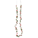 VidaXL Weihnachtsgirlanden mit Blumen 6 Stück 250 cm Frühlingsrosa