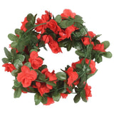 VidaXL Weihnachtsgirlanden mit Blumen 6 Stück 250 cm Frühlingsrot