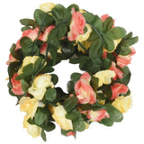 VidaXL Weihnachtsgirlanden mit Blumen 6 Stück 250 cm Frühlingssonnenuntergang rot