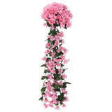 VidaXL Weihnachtsgirlanden mit Blumen 3 Stück 85 cm Rosa