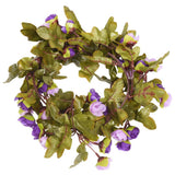 VidaXL Weihnachtsgirlanden mit Blumen 6 Stück 215 cm Hellviolett