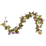 VidaXL Weihnachtsgirlanden mit Blumen 6 Stück 215 cm Hellviolett