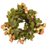 VidaXL Weihnachtsgirlanden mit Blumen 6 Stück 215 cm Sonnenaufgangsrot