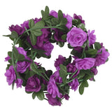 VidaXL Weihnachtsgirlanden mit Blumen 6 Stück 240 cm Hellviolett