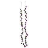 VidaXL Weihnachtsgirlanden mit Blumen 6 Stück 240 cm Hellviolett