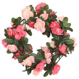 VidaXL Weihnachtsgirlanden mit Blumen 6 Stück 240 cm Rosa