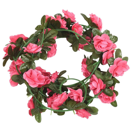 Vidaxx Blumengirlanden 6 Stück 240 cm rot rosa