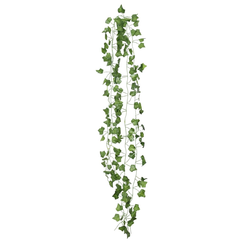 VidaXL Weihnachtsgirlanden Efeu 12 Stk. 200 cm Grün