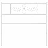 Vidaxl vervangend hoofdbord 75 cm metaal wit