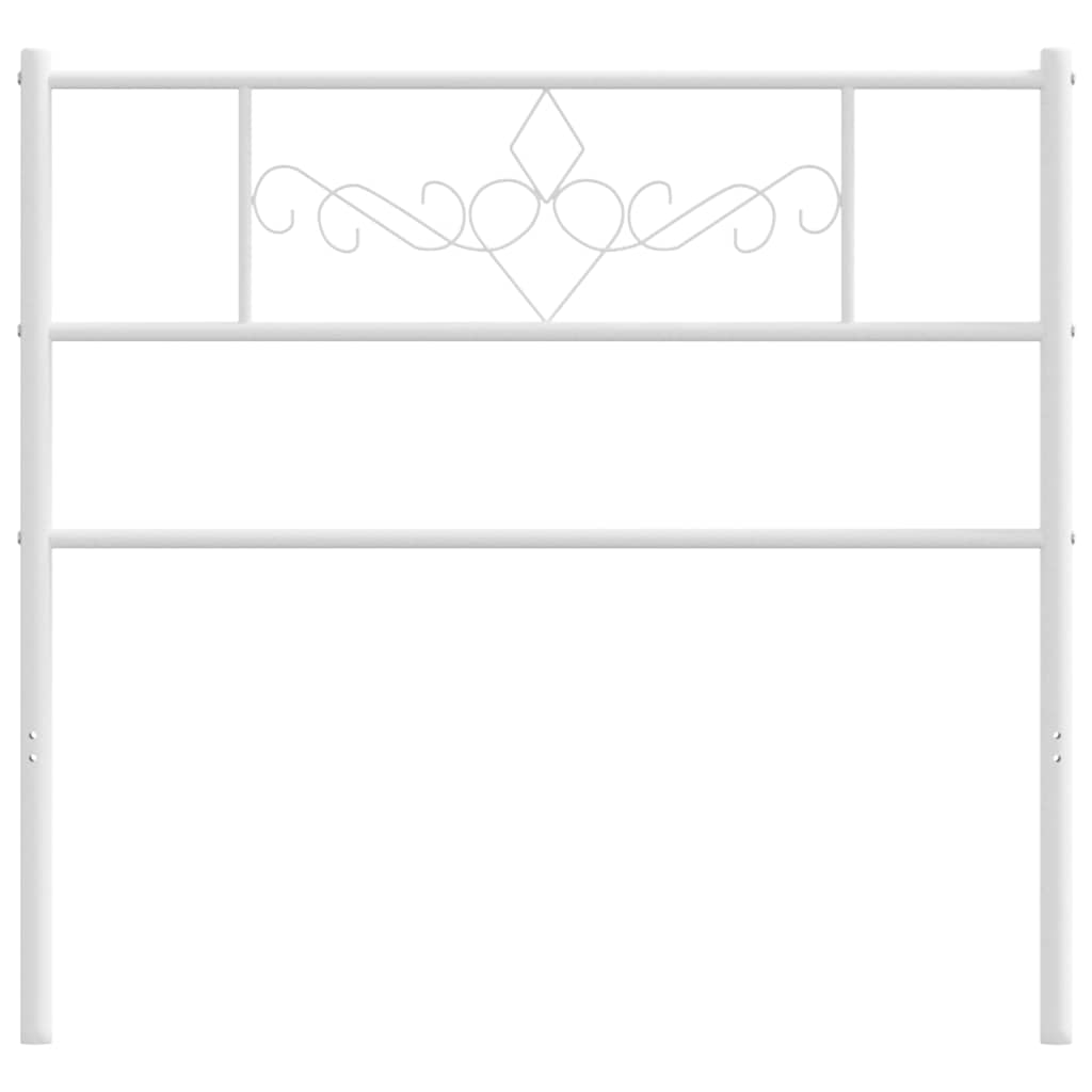 Vidaxl vervangend hoofdbord 100 cm metaal wit