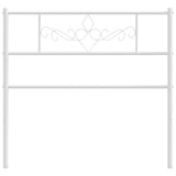 Vidaxl vervangend hoofdbord 100 cm metaal wit