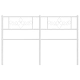 Vidaxl vervangend hoofdbord 120 cm metaal wit