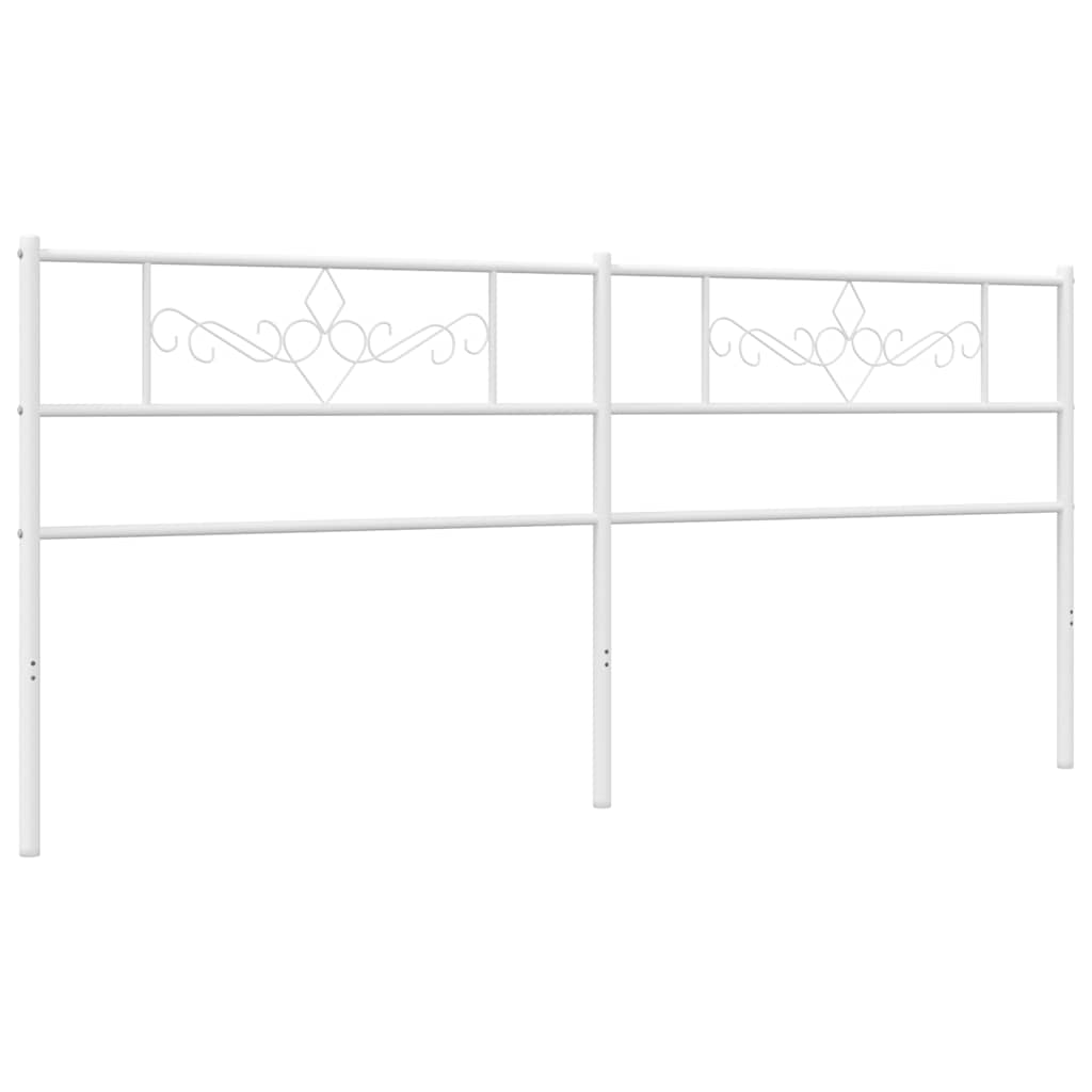 Vidaxl vervangend hoofdbord 180 cm metaal wit