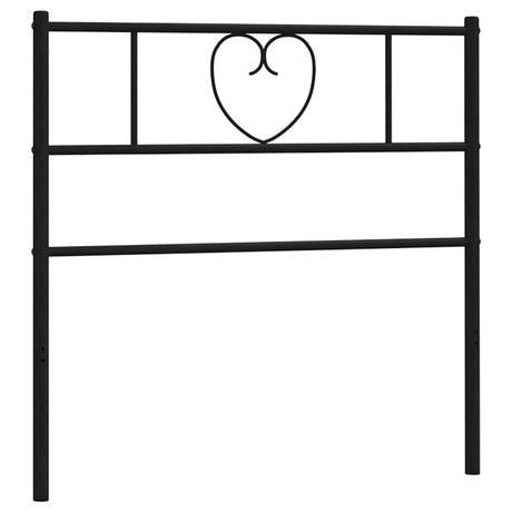 Vidaxl vervangend hoofdbord 90 cm metaal zwart