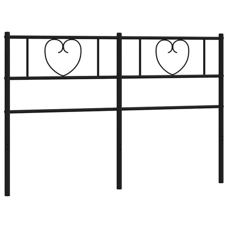 Vidaxl vervangend hoofdbord 150 cm metaal zwart
