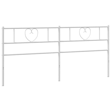 Vidaxl vervangend hoofdbord 200 cm metaal wit