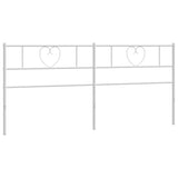 Vidaxl vervangend hoofdbord 200 cm metaal wit
