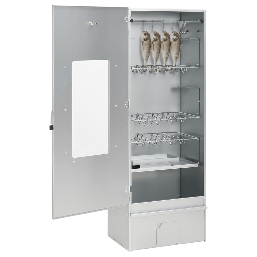 VidaXL BBQ Smoker mit Kaltrauchgenerator aus verzinktem Stahl
