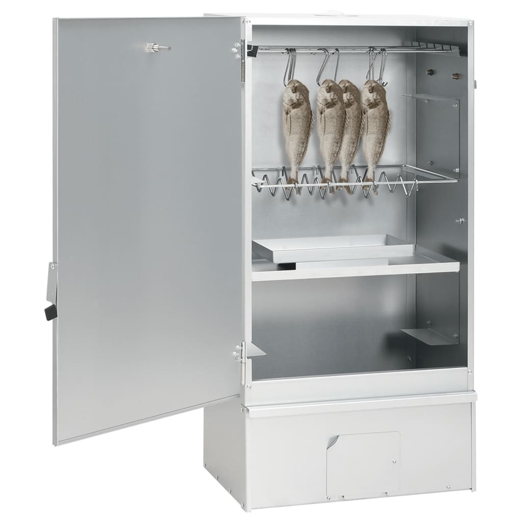 VidaXL BBQ Smoker mit Kaltrauchgenerator aus verzinktem Stahl