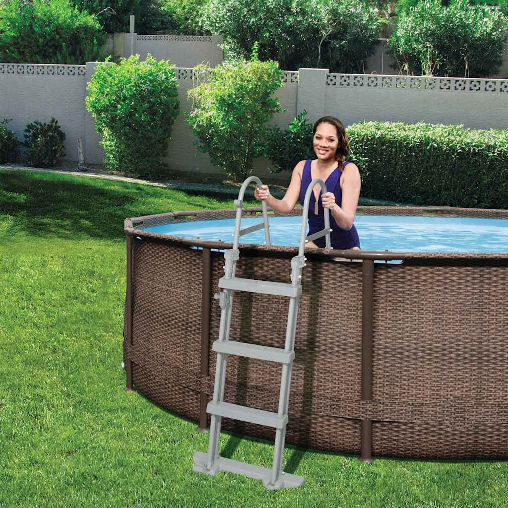 VidaXL bestway flowclear Schwimmbadleiter 4 Stufen 122 cm 58331