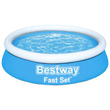 Bestway Fast Set Schwimmbad aufblasbar rund 183x51 cm blau