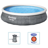 Bestway Fast Set Schwimmbadset mit Pumpe aufblasbar 396x84 cm