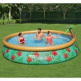 Bestway Fast Set Schwimmbadset Paradise Palms aufblasbar 457x84 cm