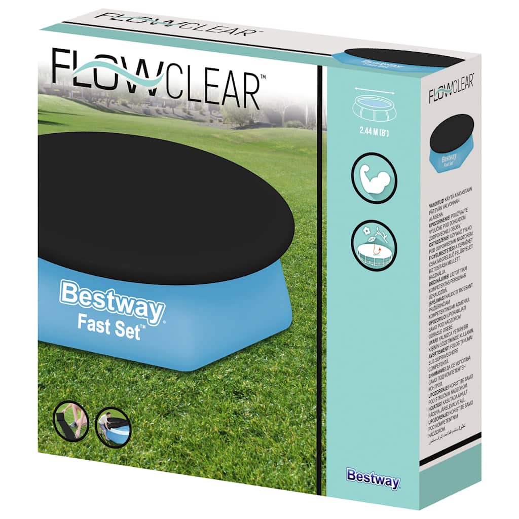 Bestway Flowclear Poolabdeckung Schnellset 240 cm