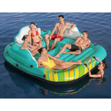 Bestway schwimmende Insel Sunny Lounge 5-Personen aufblasbar 291x265x83 cm