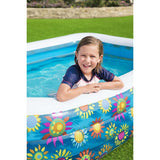 Bestway aufblasbares Kinderbecken 229x152x56 cm blau