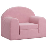 Vidaxl kinderslaapbank zacht pluche roze