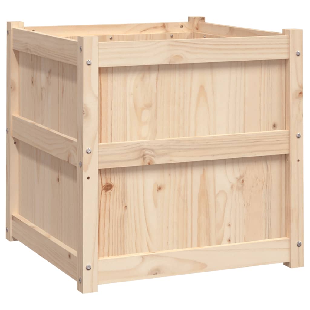 Vidaxx Pflanzgefäß 60x60x60 cm aus massivem Kiefernholz