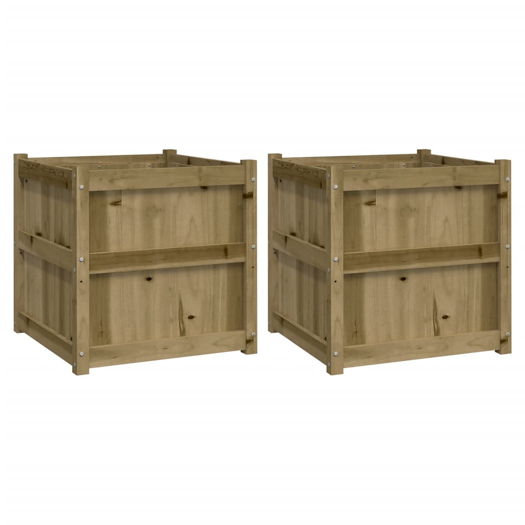 Vidaxl Pflanzgefäße 2 cm imprägniertes Holz