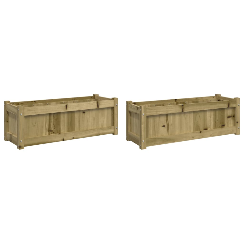 Vidaxl Pflanzgefäße 2 cm imprägniertes Holz