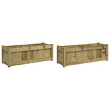 Vidaxl Pflanzgefäße 2 cm imprägniertes Holz