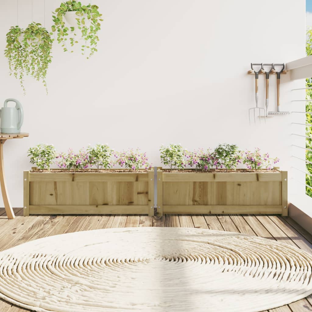 Vidaxl Pflanzgefäße 2 cm imprägniertes Holz