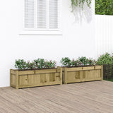 Vidaxl Pflanzgefäße 2 cm imprägniertes Holz