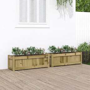 Vidaxl Pflanzgefäße 2 cm imprägniertes Holz