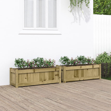 Vidaxl Pflanzgefäße 2 cm imprägniertes Holz