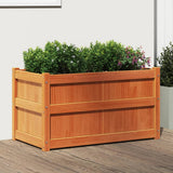 Vidaxx Pflanzgefäß 90x50x50 cm massives Kiefernholz, braun gewaschen