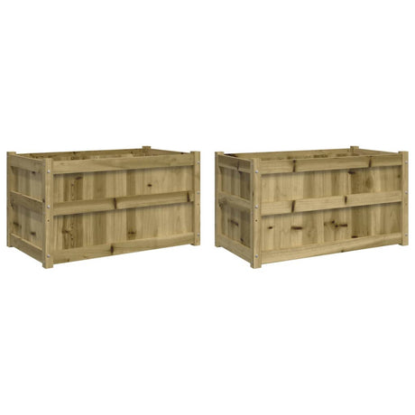 Vidaxl Pflanzgefäße 2 cm imprägniertes Holz