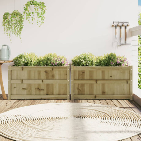 Vidaxl Pflanzgefäße 2 cm imprägniertes Holz