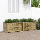 Vidaxl Pflanzgefäße 2 cm imprägniertes Holz