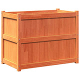 Vidaxx Pflanzgefäß 90x50x70 cm massives Kiefernholz, braun gewaschen