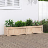Vidaxx Pflanzgefäß 150x31x31 cm aus massivem Kiefernholz