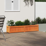 Vidaxx Pflanzgefäß 150x31x31 cm massives Kiefernholz, braun gewaschen