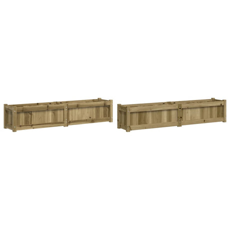 Vidaxl Pflanzgefäße 2 cm imprägniertes Holz